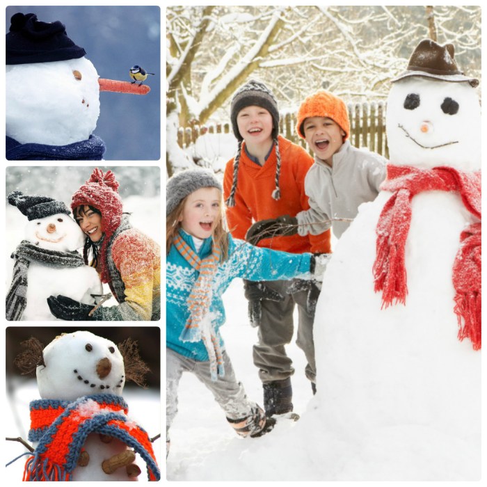 Лепим снеговика