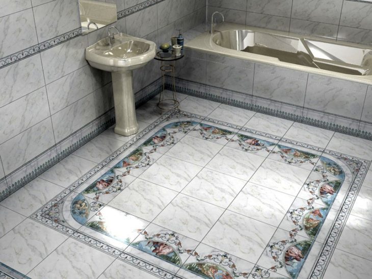 Модная кафельная плитка для ванной комнаты 2017. 40 фото идей