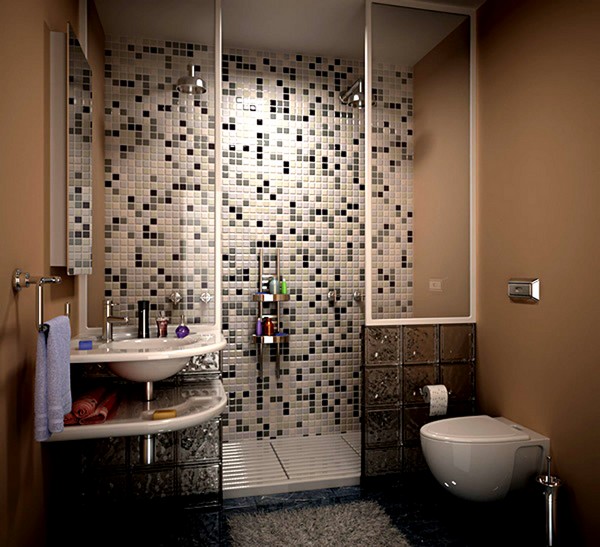 дизайн интерьера маленькой ванной комнаты фото