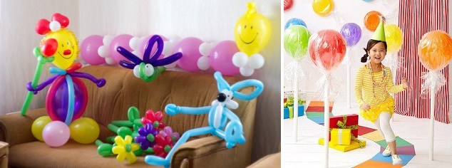 украшение дня рождения шарами